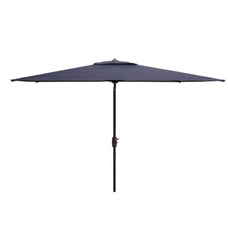 Safavieh 6.5 x 10 in. Athens Rectangle Umbrella Navy & White PAT8307A